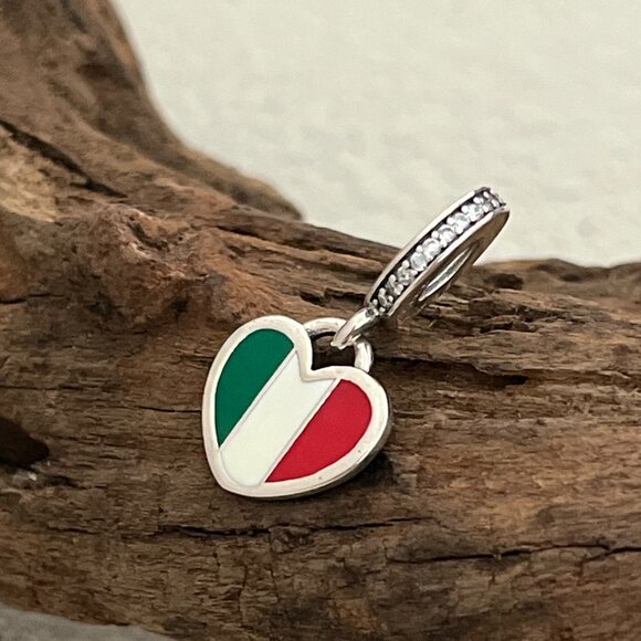 Pandora Jewelry - Pandora Italy Flag Exclusive S925 Silver Dangle Charm
